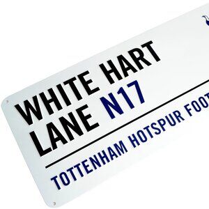 Tottenham Hotspur FC White 'White Hart Lane' Metal Street Sign